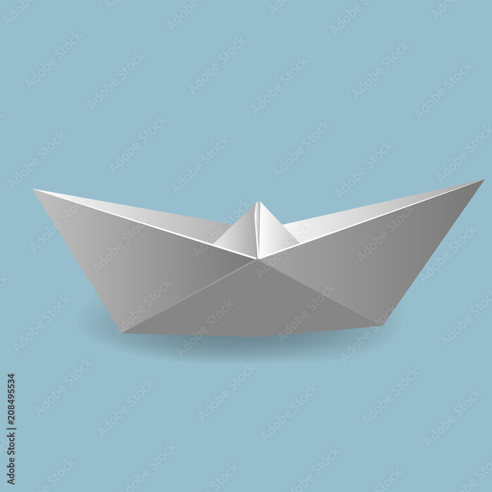 Vector illustrations with origami Vector illustrations with origami