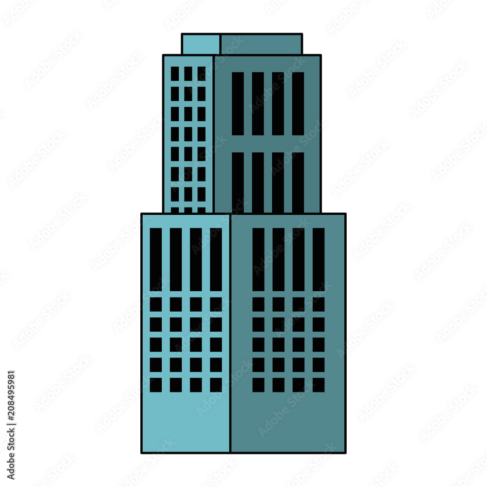 exterior building isolated icon vector illustration design