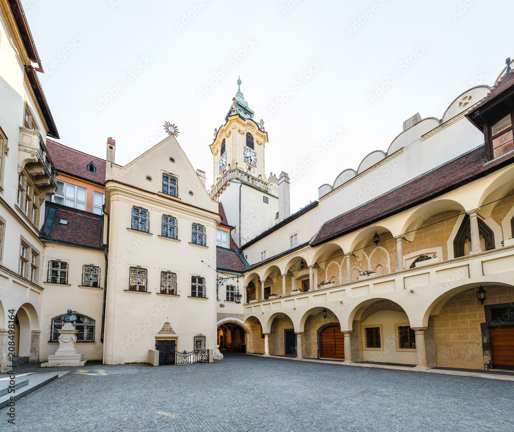 The courtyard of the Bratislava Town Hall