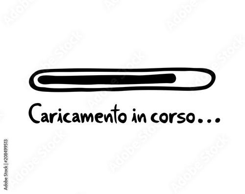 Loading bar in italian