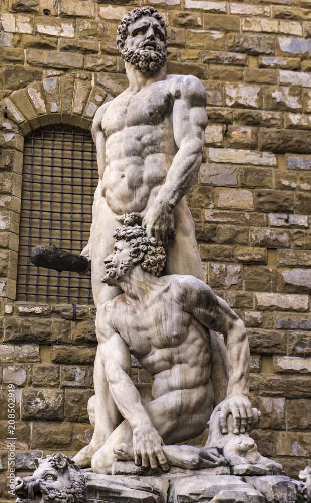 Statue Hercules and Cacus at Piazza del Signoria in Florence