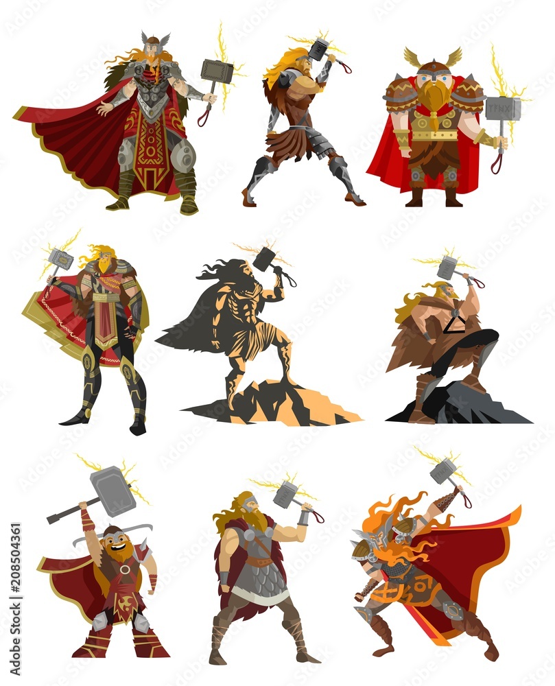 Fotografie norse mythology thor gods