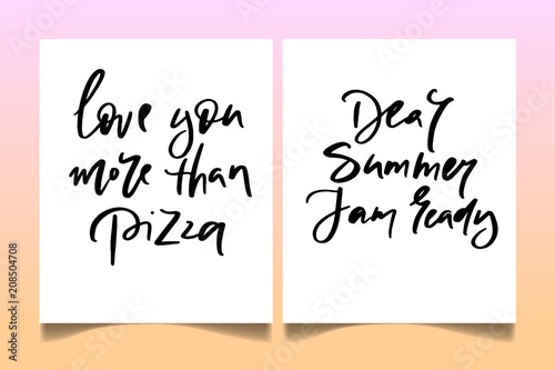 Calligraphy text for t-shirt women design, feminine internet shop. Curve lettering for original collection, fashion brand. Hand sketched banner, print or decor for souvenir goods, phone case, label