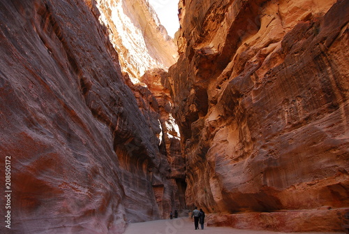 Jordan. The road to the temple of Petra