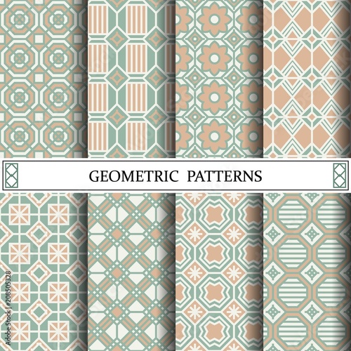 octagon geometric vector pattern for web page background