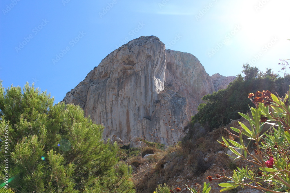 Mountain ifach of Spain