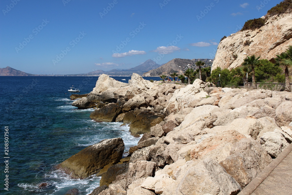 Obraz premium Mediterranean Sea and mountain landscape