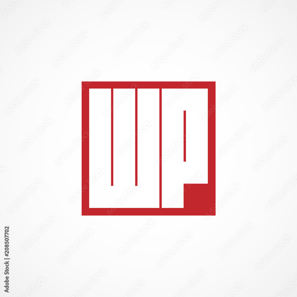Initial Letter WP Logo Vector Design Initial Letter WP Logo Vector Design