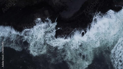 Waves crashing on shore Kiama NSW Australia