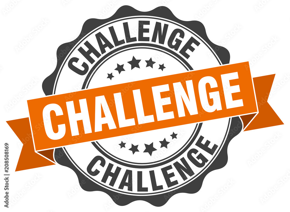 Fototapeta premium challenge stamp. sign. seal