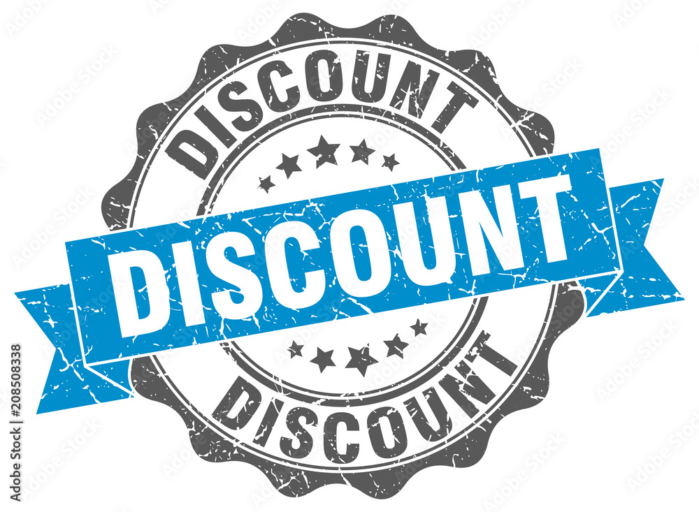 Obraz premium discount stamp. sign. seal