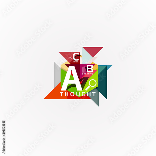 Free Download Geometric design abstract option infographics - GFXLoad