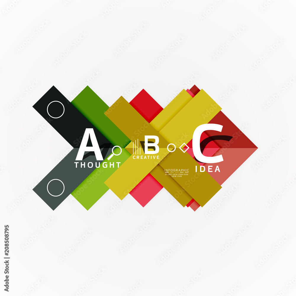 Geometric design abstract option infographics Geometric design abstract option infographics