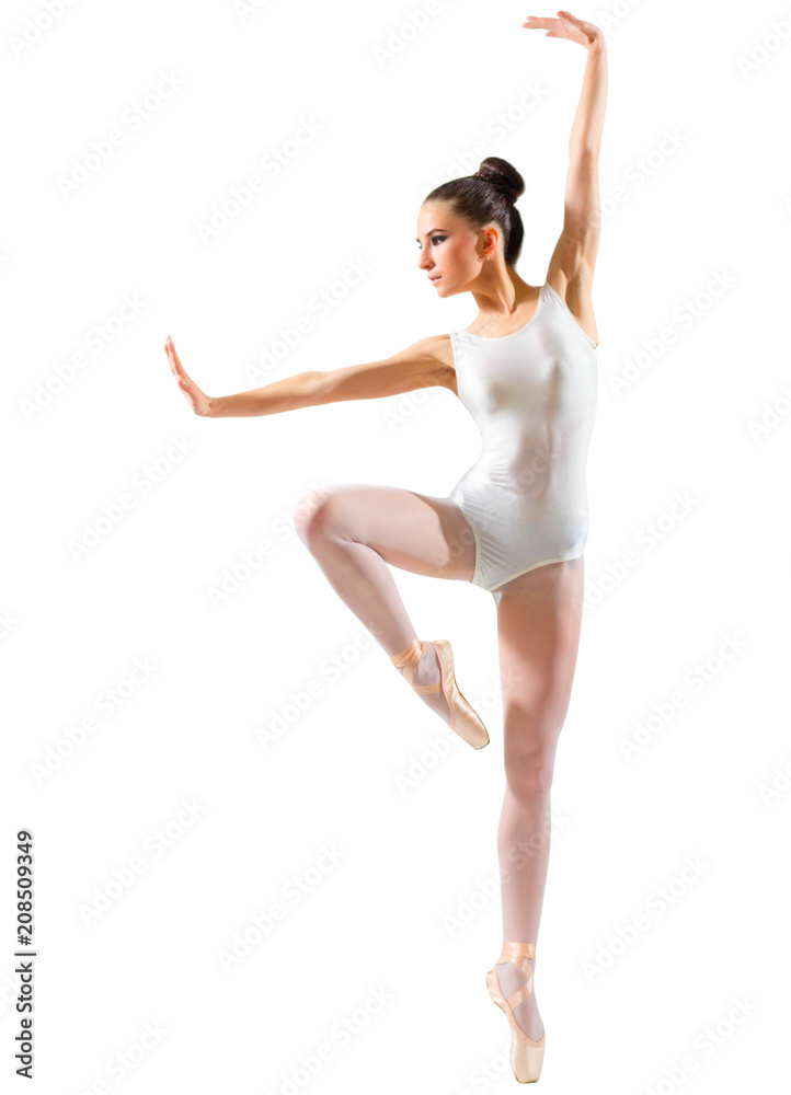 Young ballerina isolated Young ballerina isolated
