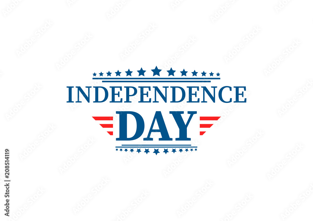 4th of July, United Stated independence day greeting. Fourth of July typographic design. Usable as greeting card, banner, background. 4th of July, United Stated independence day greeting. Fourth of July typographic design. Usable as greeting card, banner, background.