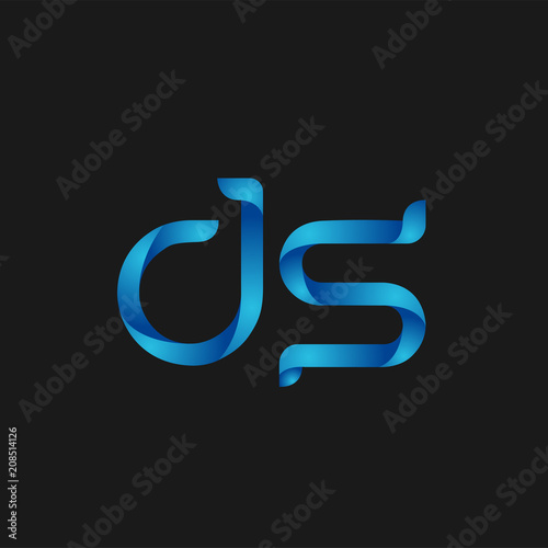 Initial Letter DS Logo Vector Design