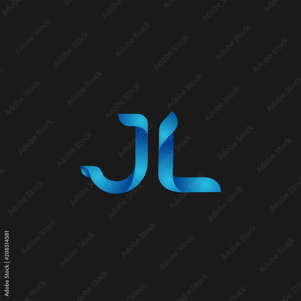 Initial Letter JL Logo Vector Design Initial Letter JL Logo Vector Design