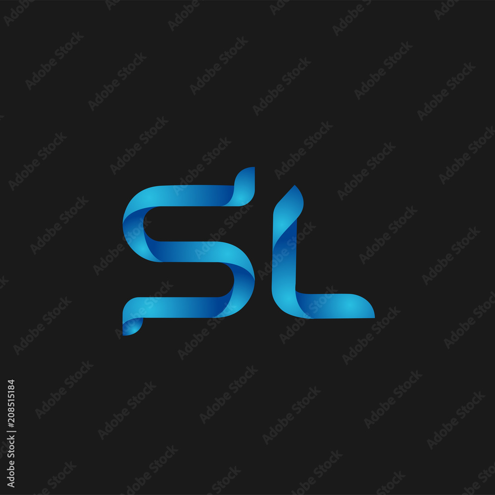 Initial Letter SL Logo Vector Design Initial Letter SL Logo Vector Design