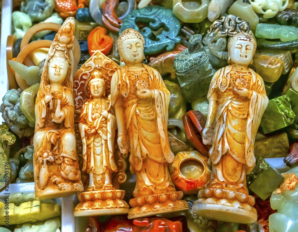 Chinese Replica Plastic Buddhas Panjuan Flea Market Beijing China Chinese Replica Plastic Buddhas Panjuan Flea Market Beijing China