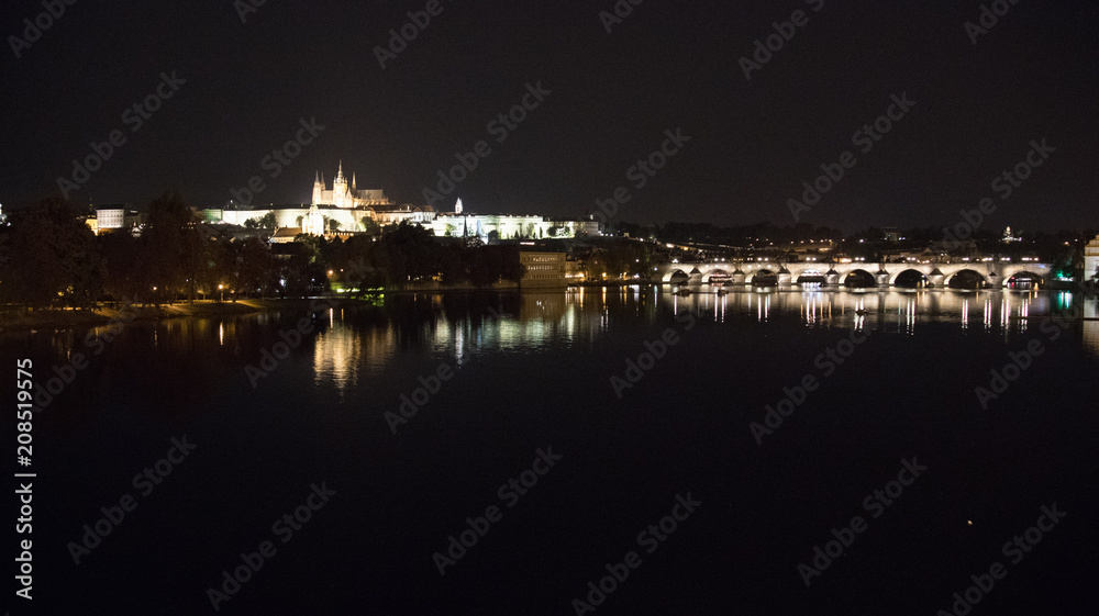 Prague by night