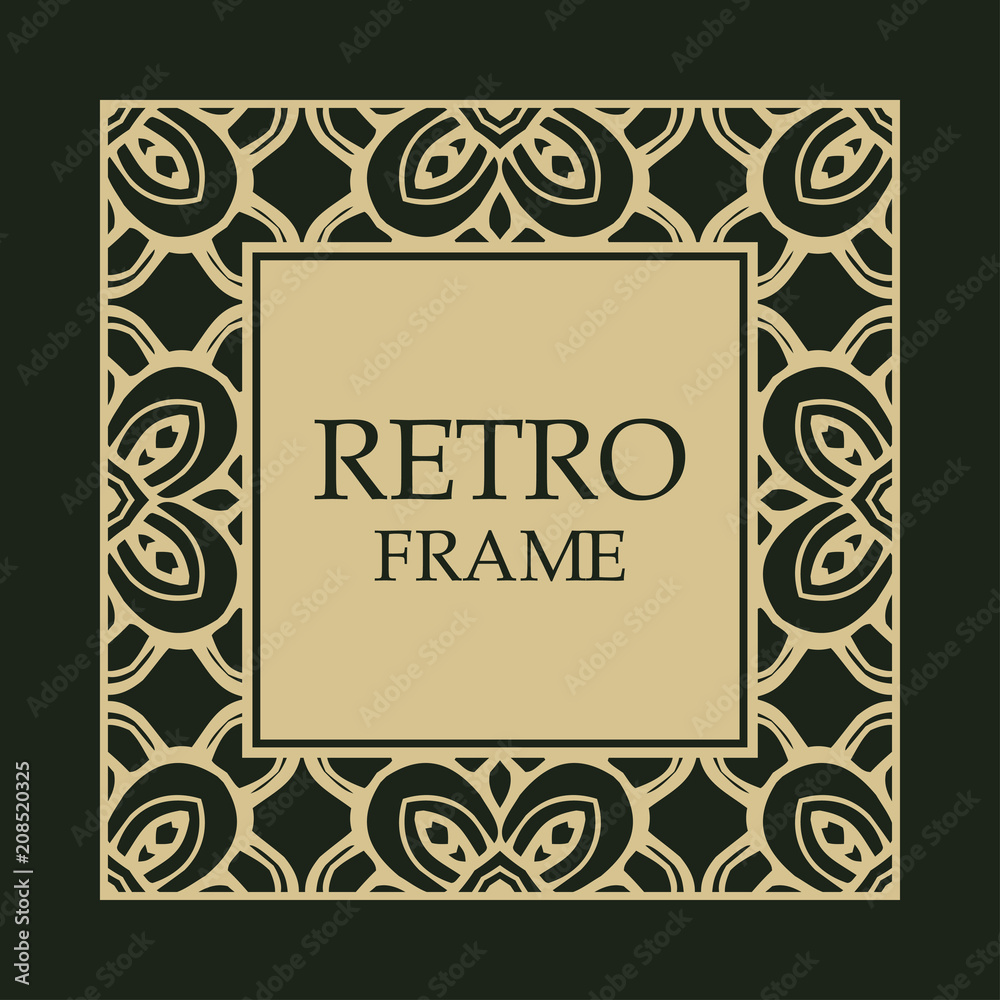 Vintage decorative frame