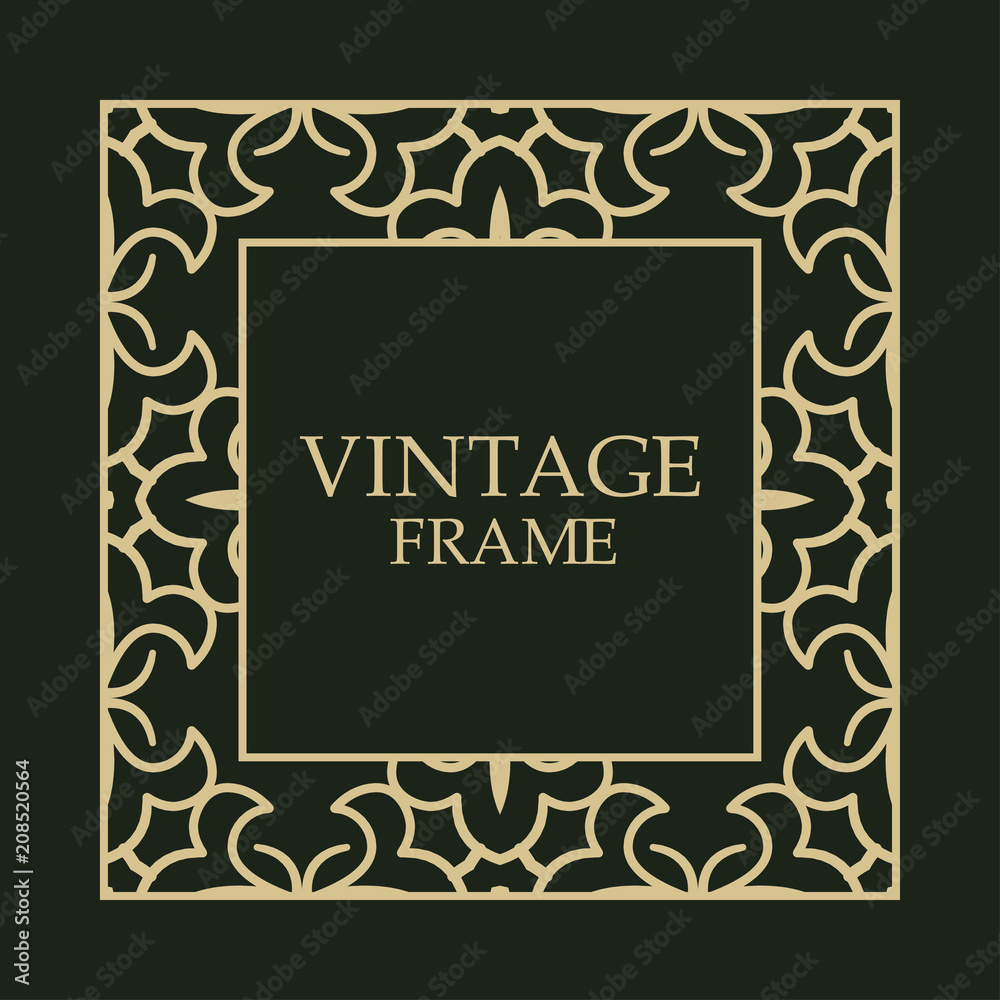 Vintage decorative frame