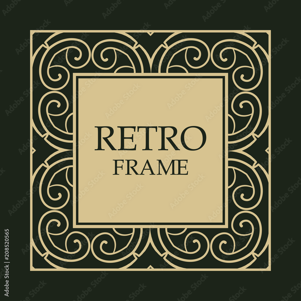 Vintage decorative frame