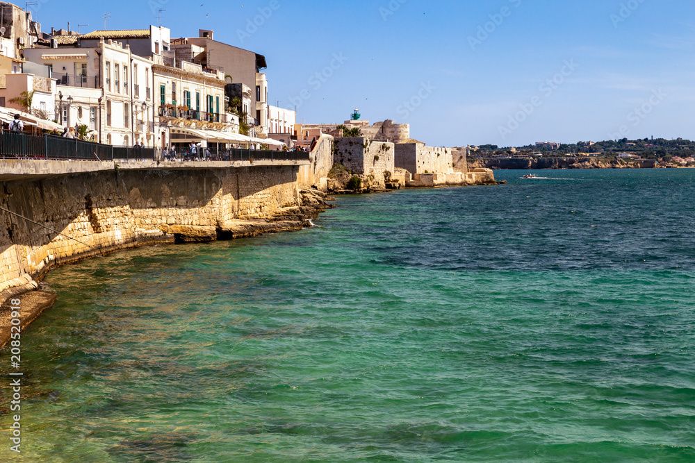 The Sicilian coast