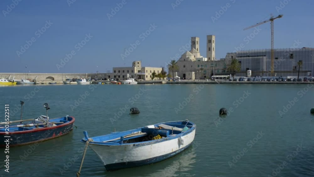 Molfetta Harbour with Duomo (St. Corrado's Church) - Apulia, Italy Molfetta Harbour with Duomo (St. Corrado's Church) - Apulia, Italy