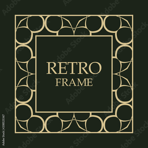 Vintage decorative frame