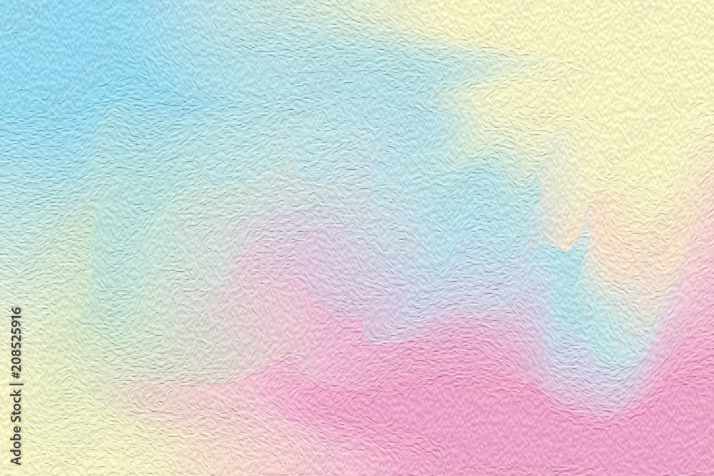 abstract art blue pink colorful bright paint brush on paper texture  background, multi colorful painting art acrylic water color wallpaper  pastel, gradient color brush mixed pastel soft oil color paint Stock  Illustration |