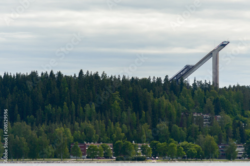 The ski jumping tower
