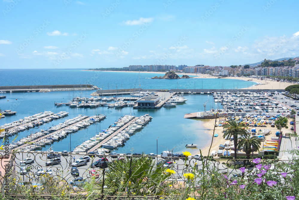Fototapeta premium Seascape of Blanes, Spain