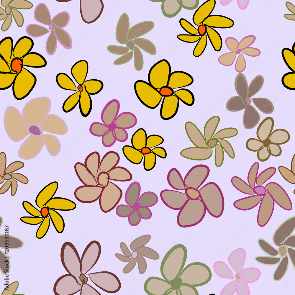 Seamless abstract illustrations of flower, conceptual. Nature, wallpaper, decoration & design. Seamless abstract illustrations of flower, conceptual. Nature, wallpaper, decoration & design.