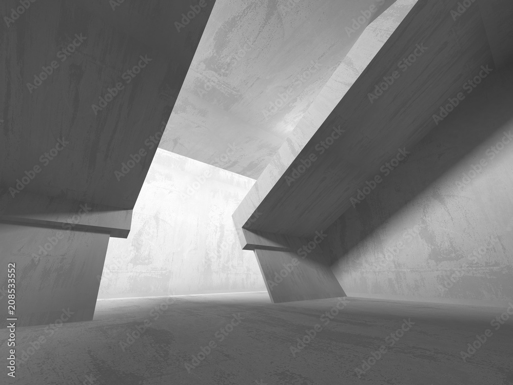 Abstract geometric concrete architecture background Abstract geometric concrete architecture background