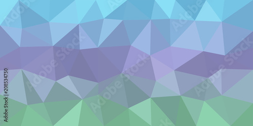 Blue Purple Green Low Poly Vector Background
