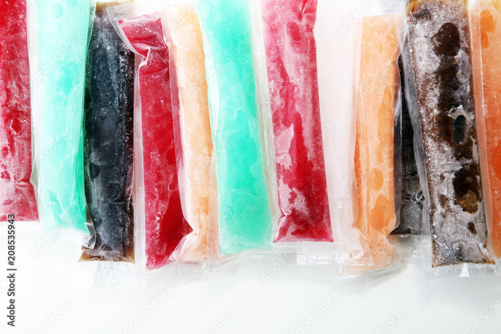 Colorful frozen fruit bar ice pops Stock Photo Adobe Stock