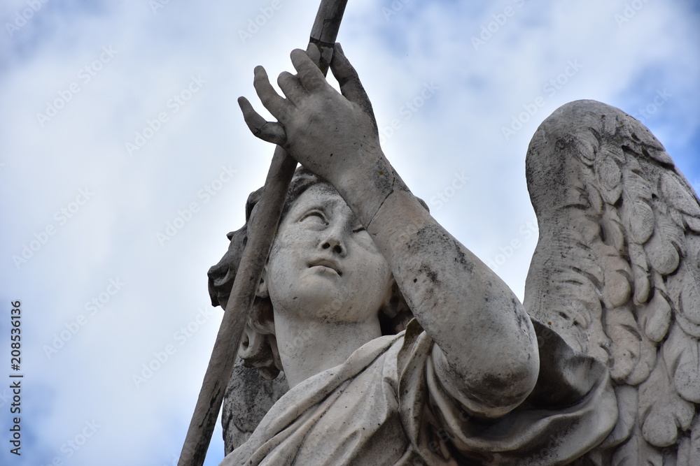 Rome, statues of the angels sculpted by pupils of Bernini in 1669 and