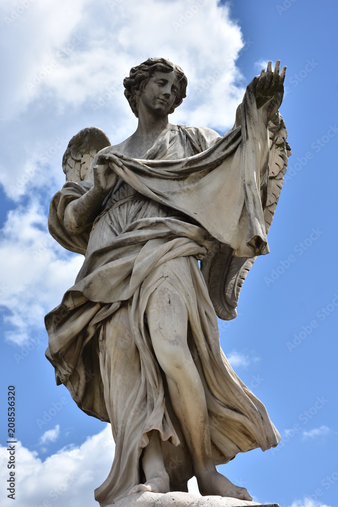 Fotka „Rome, statues of the angels sculpted by pupils of Bernini in