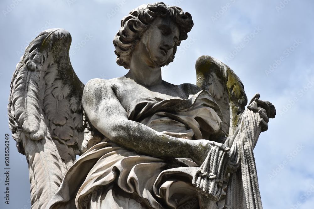 Rome, statues of the angels sculpted by pupils of Bernini in 1669 and