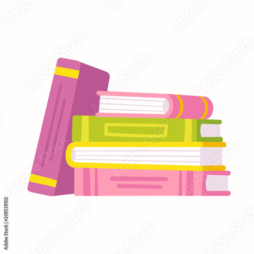 Stack of books illustration