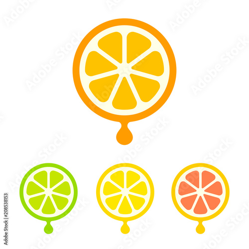Citrus juice icon