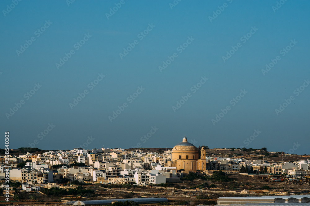 Obraz premium View to the Miracle Church of Mosta