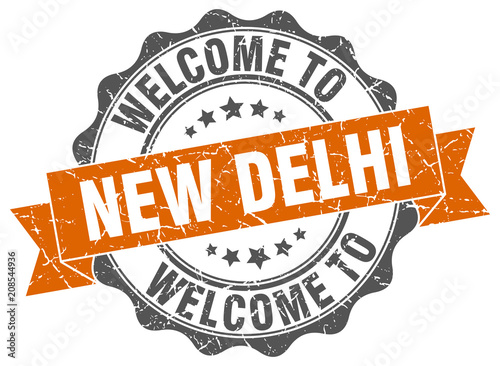 New Delhi round ribbon seal