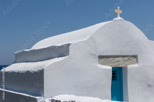 Agia Anna chapel on Amorgos island, Greece, Cyclades.