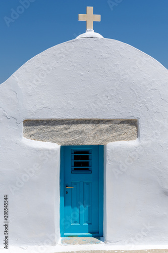 Agia Anna chapel on Amorgos island, Greece, Cyclades.