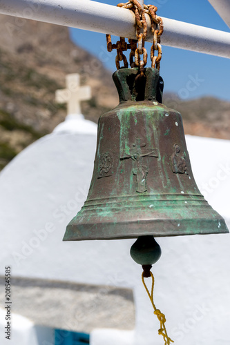 Agia Anna chapel on Amorgos island, Greece, Cyclades.
