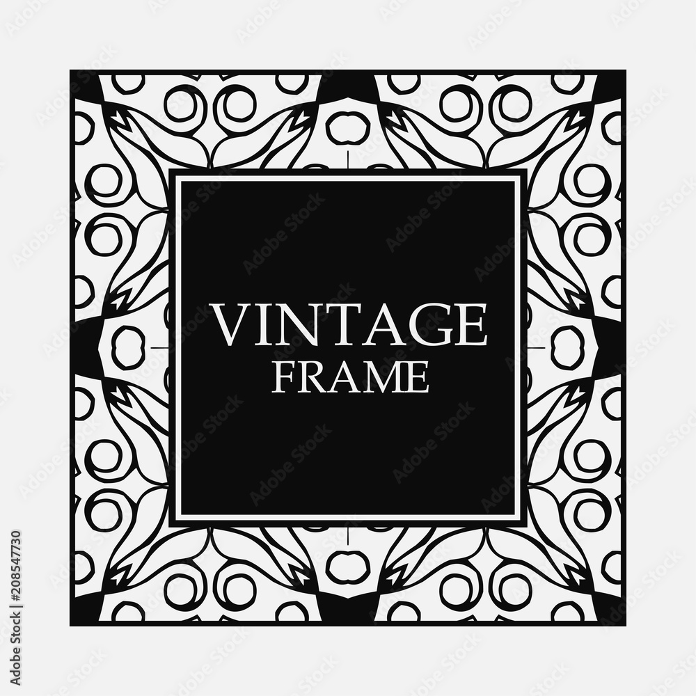 Vintage decorative frame