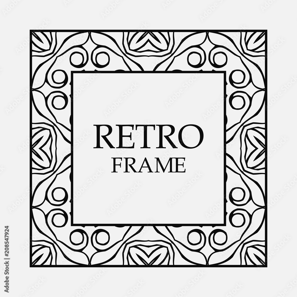 Vintage decorative frame