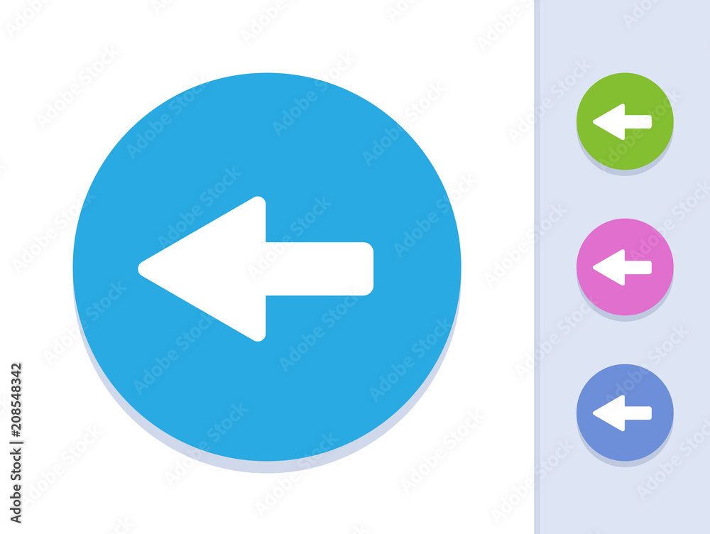 Back - Round Glyph Buttons